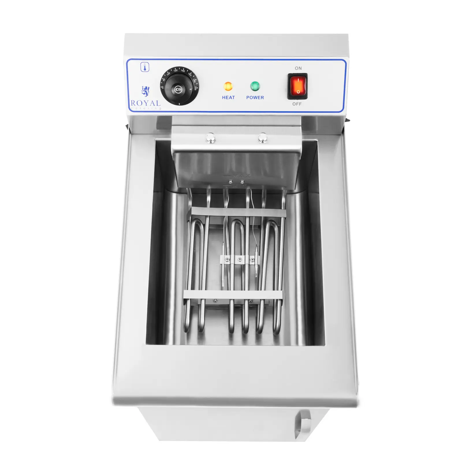 B-Ware Elektro-Fritteuse - 10 l - 6000 W - 400 V - Unterschrank - Ablasshahn - Royal Catering