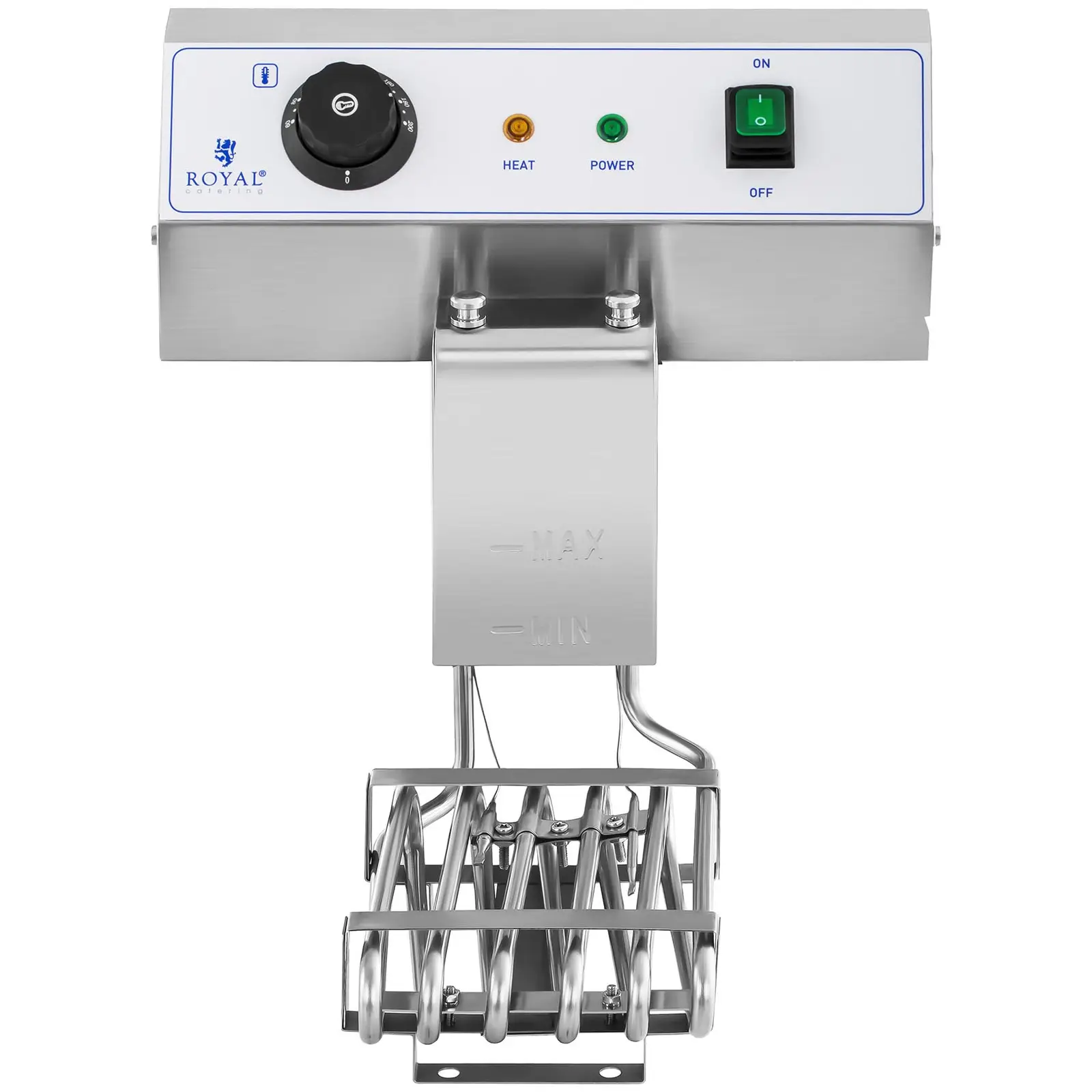 Friteuse double bac -  2 x 16 l - 6400 W - Robinet de vidange - Royal Catering (Capacité d'admission: 24 l)