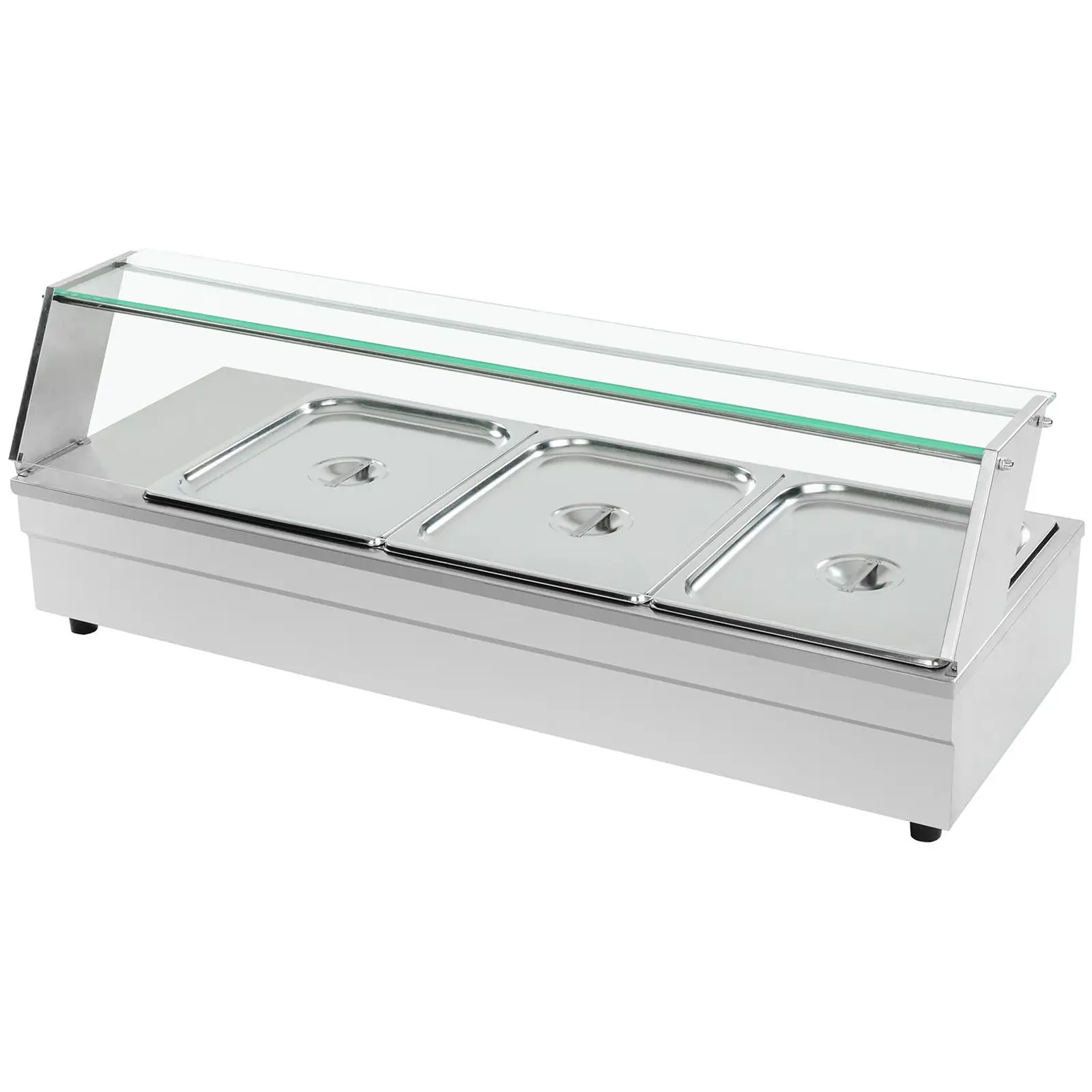 Bain Marie - 3 x GN - 1/2 - leeresztő szelep