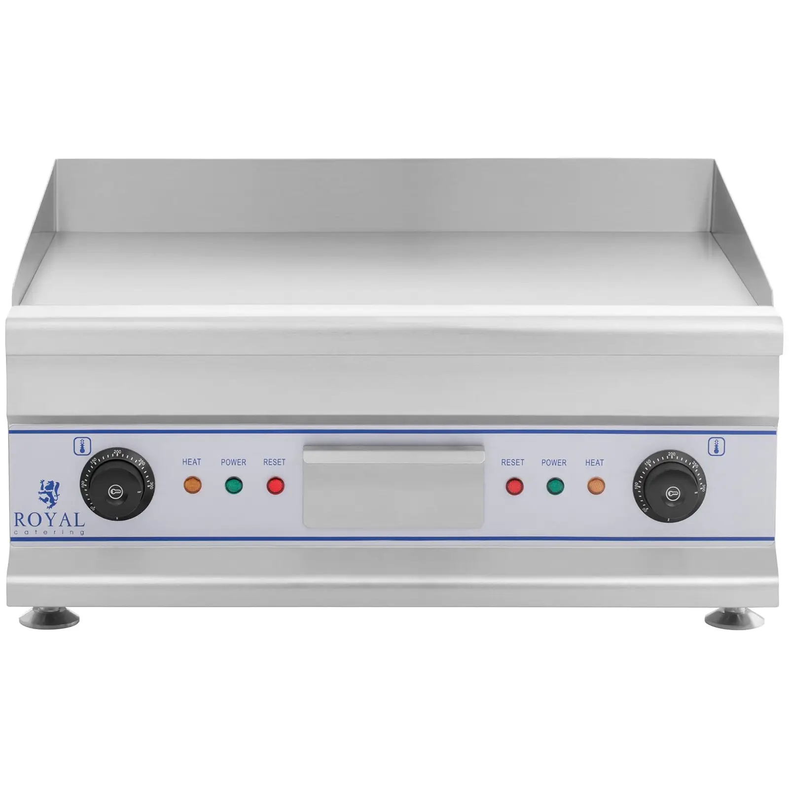 Plancha eléctrica fry-top doble - 60 cm - liso - 2 x 3.200 W