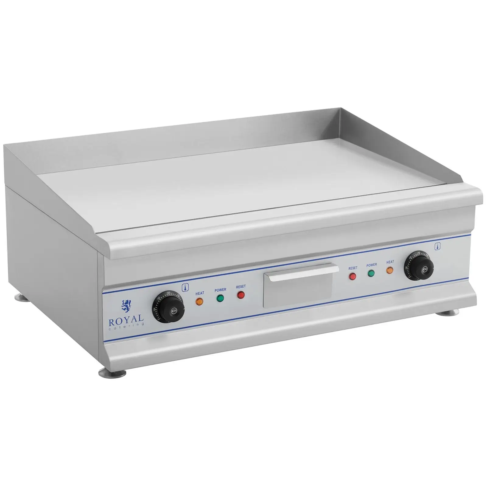 Doppel Elektro Grillplatte - 75 cm - glatt - 2 x 3.200 W