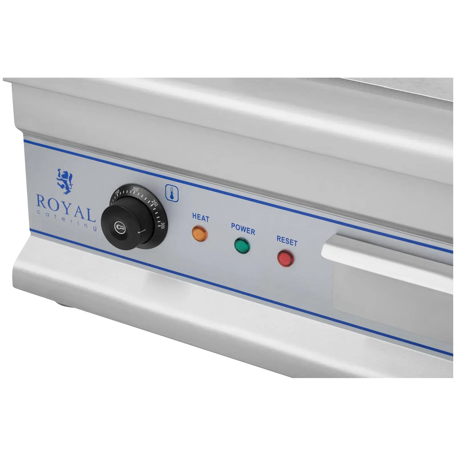 Elektrická grilovací deska - 75 cm -hladká - 2 x 3,2 kW (Materiál: Ušlechtilá ocel)