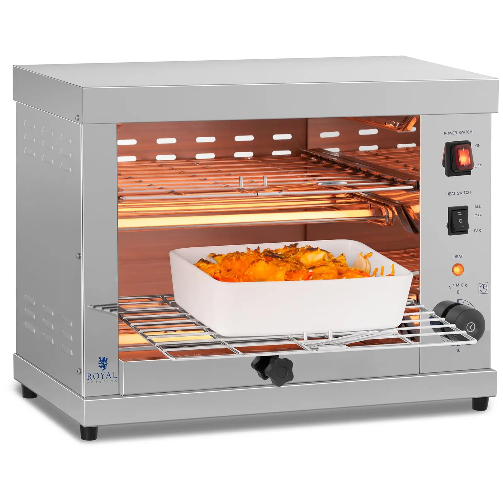 Forno salamandra elétrico - 3250 W - tubos de quartzo 