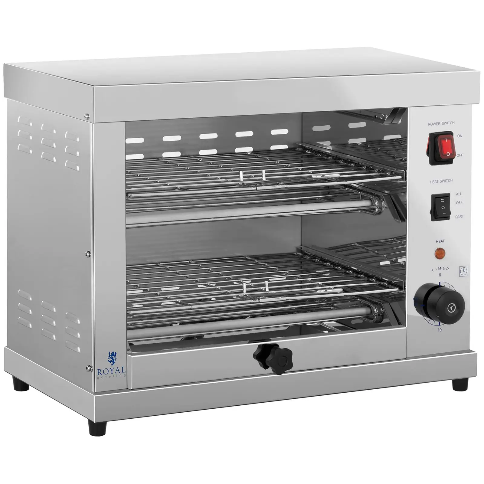 Forno salamandra elétrico - 3250 W - tubos de quartzo 