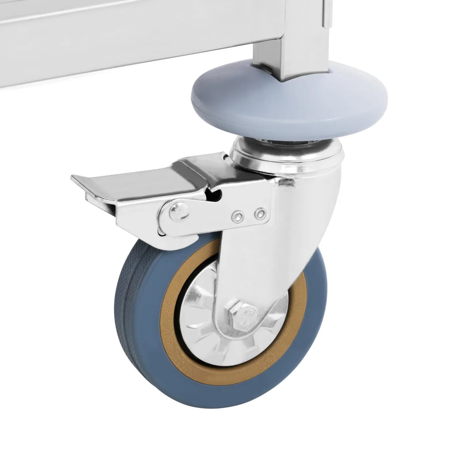 Servírovací vozík - 2 police - do 160 kg (Kolečka otočná o 360°: Ano)