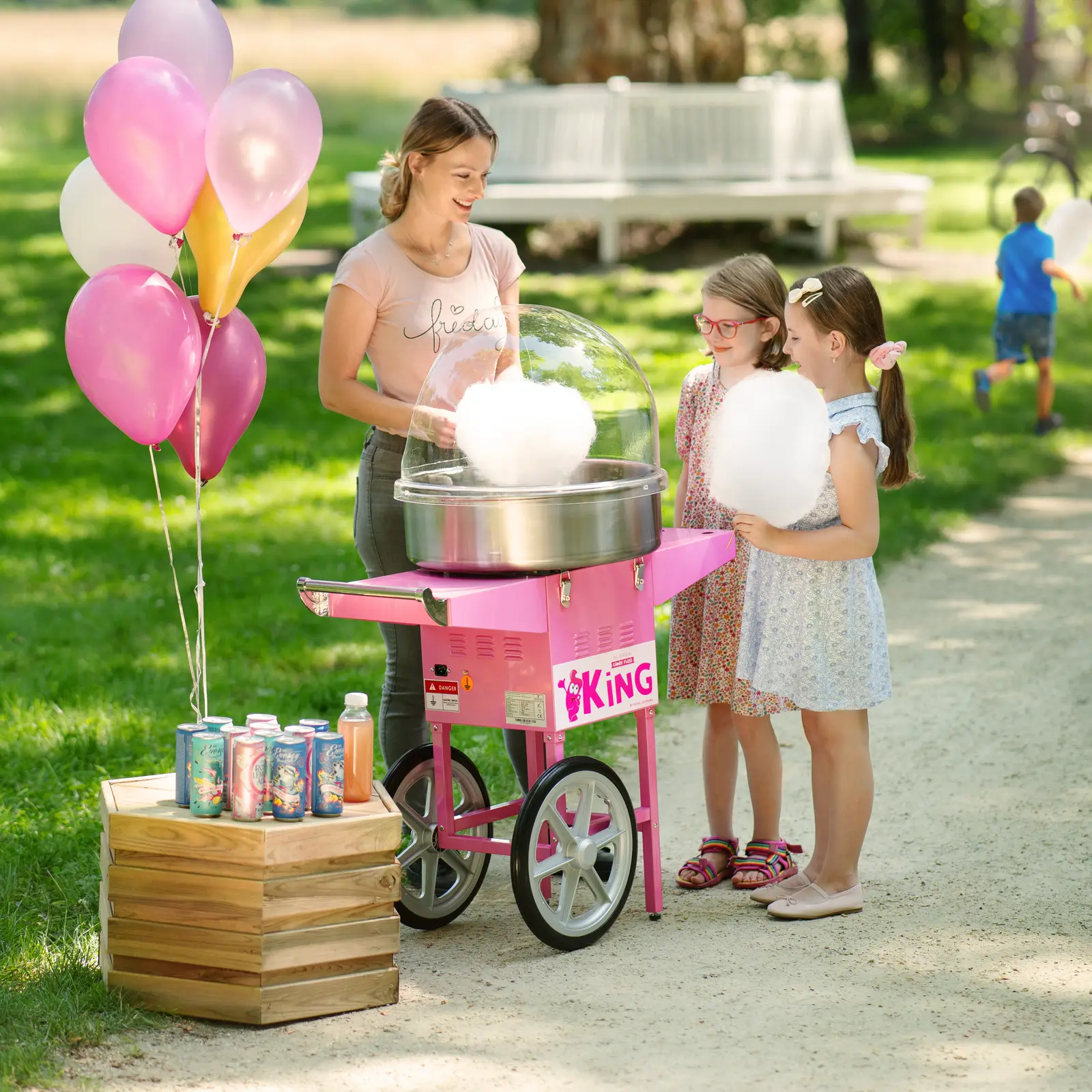 Cotton candy machine set - 52 cm - 1,200 W