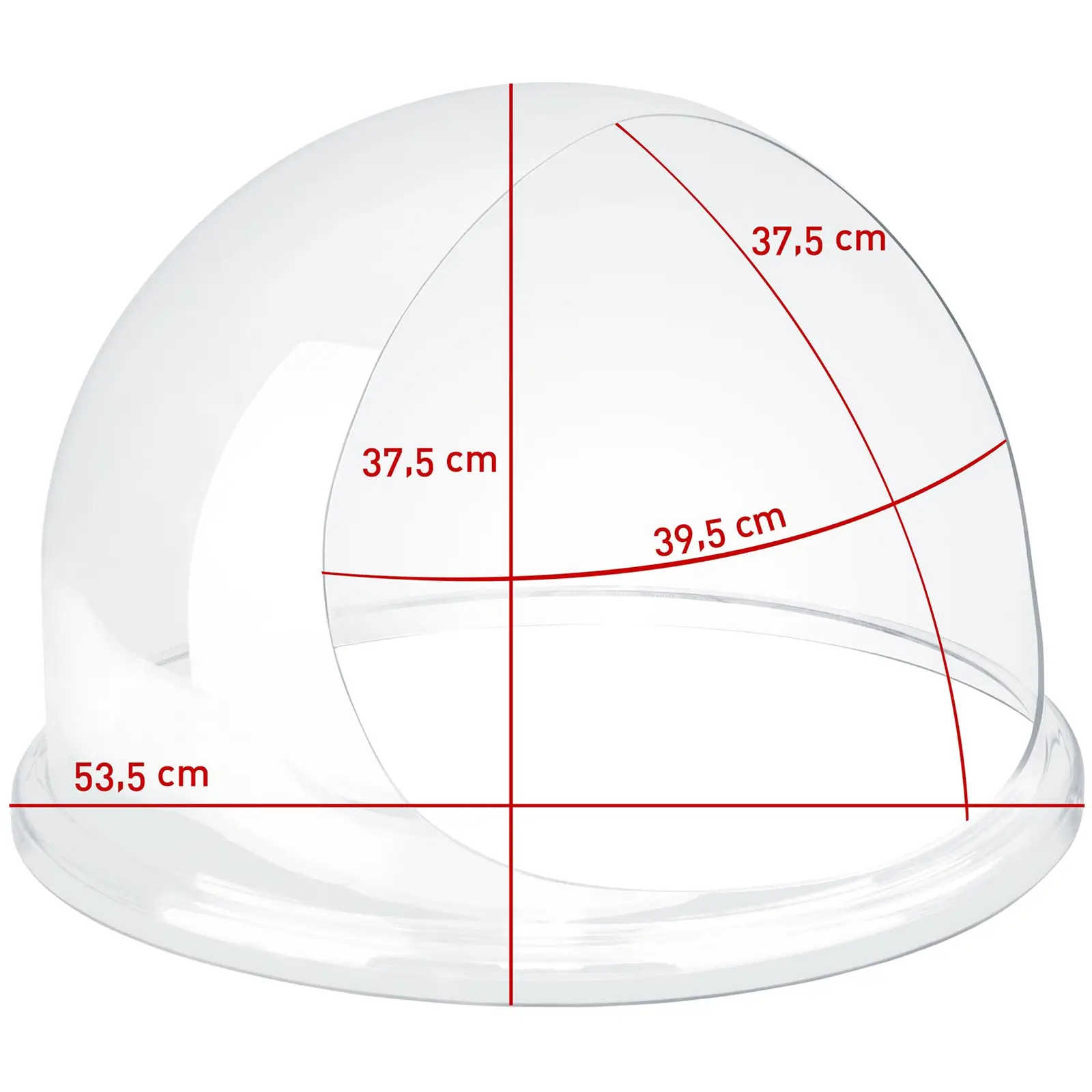Coupole de protection - 52 cm (Matériau(x): Verre acrylique)