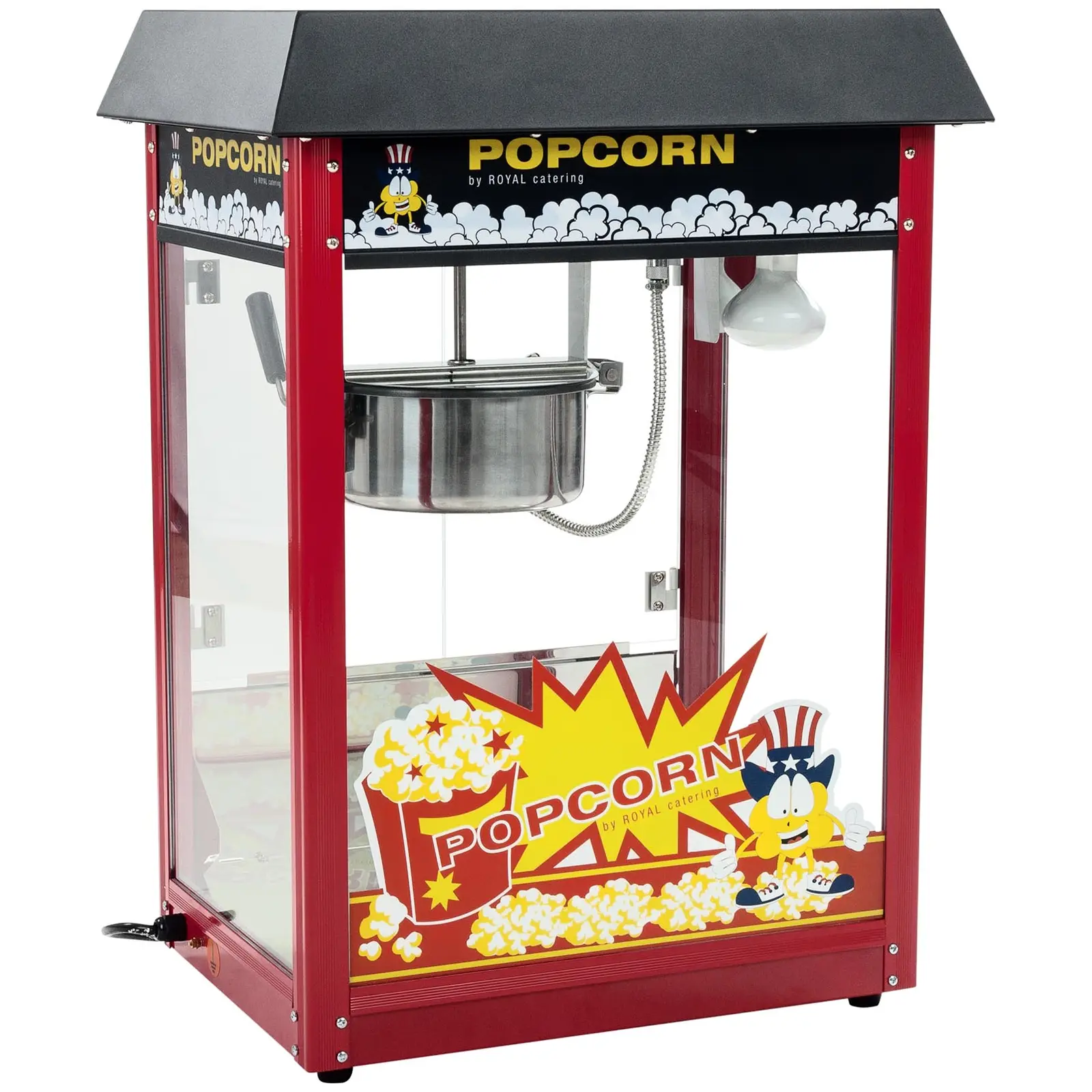 Zdjęcia - Wyposażenie restauracji Royal Catering Maszyna do popcornu - czarny daszek 