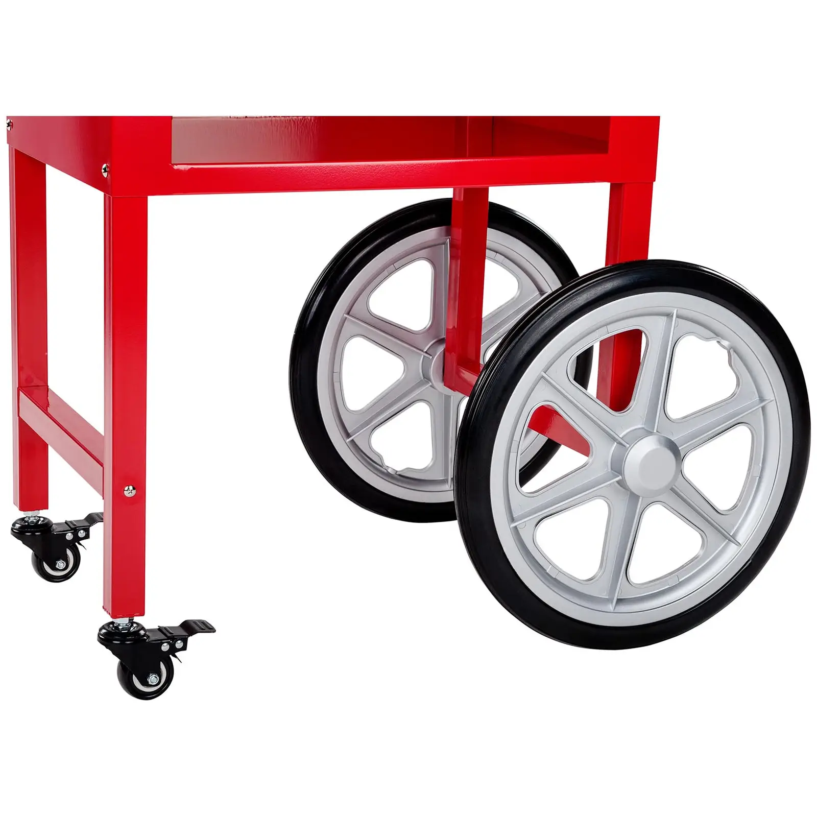 Popcorn machine with cart - Red