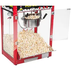 Popcornmaskine med vogn - rød
