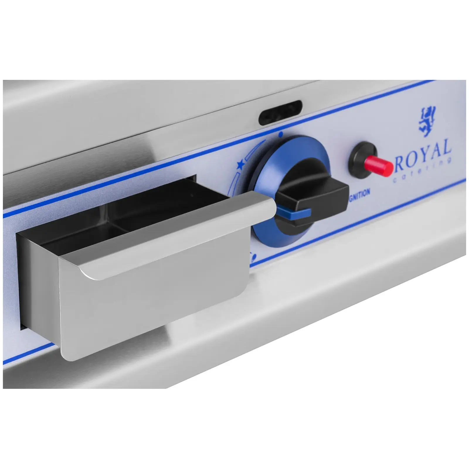 Gas-Doppelgrill - 65 cm - Propan/Butan 50 mbar (Druck max.: 0.05 Bar)