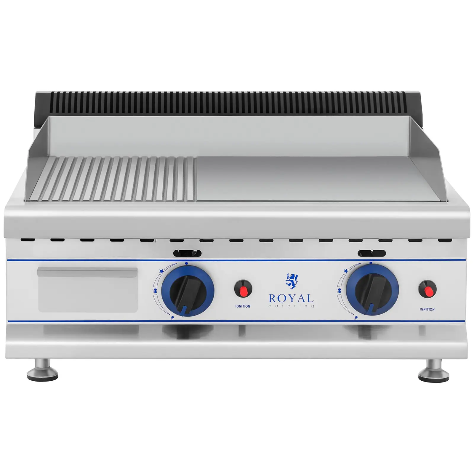 Double Gas Griddle - 65 cm - natural gas - 20 mbar