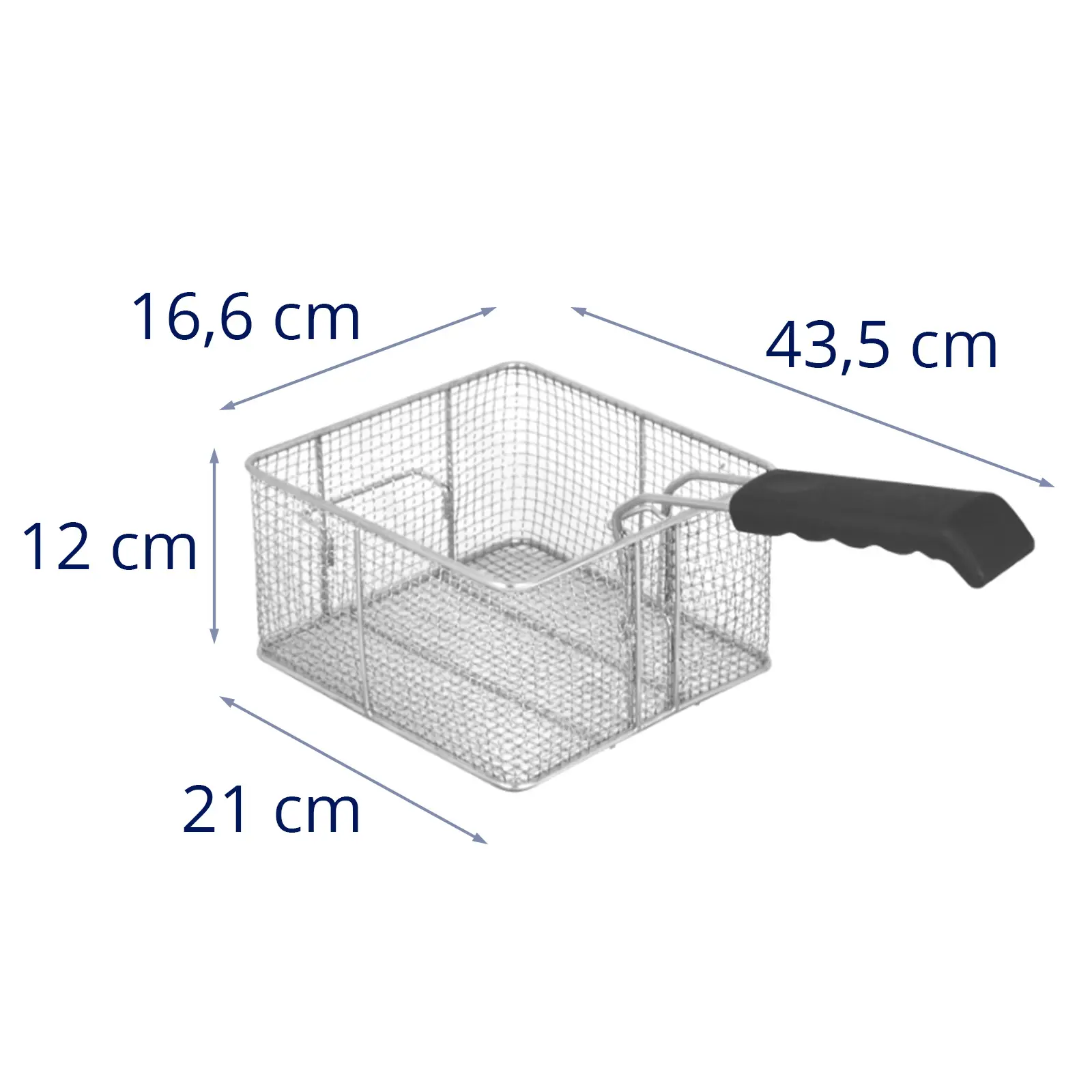 Fritovací koš - 8 litrů (Barva: Stříbrná)