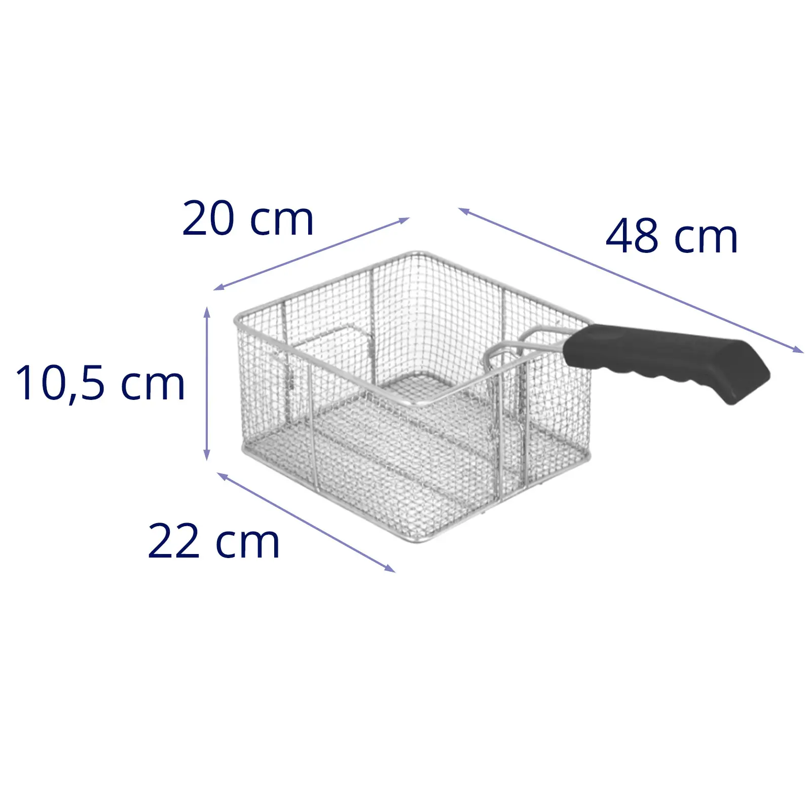 Panier de friteuse - 10 litres (Couleur(s): Argenté)
