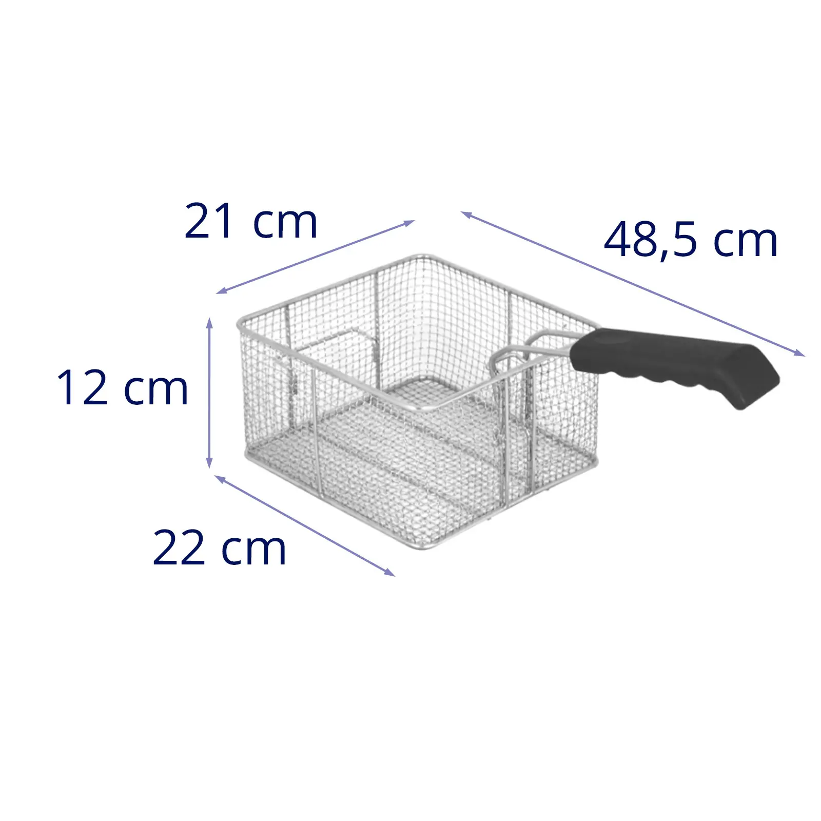 Fritovací koš - 13 litrů (Barva: Stříbrná)