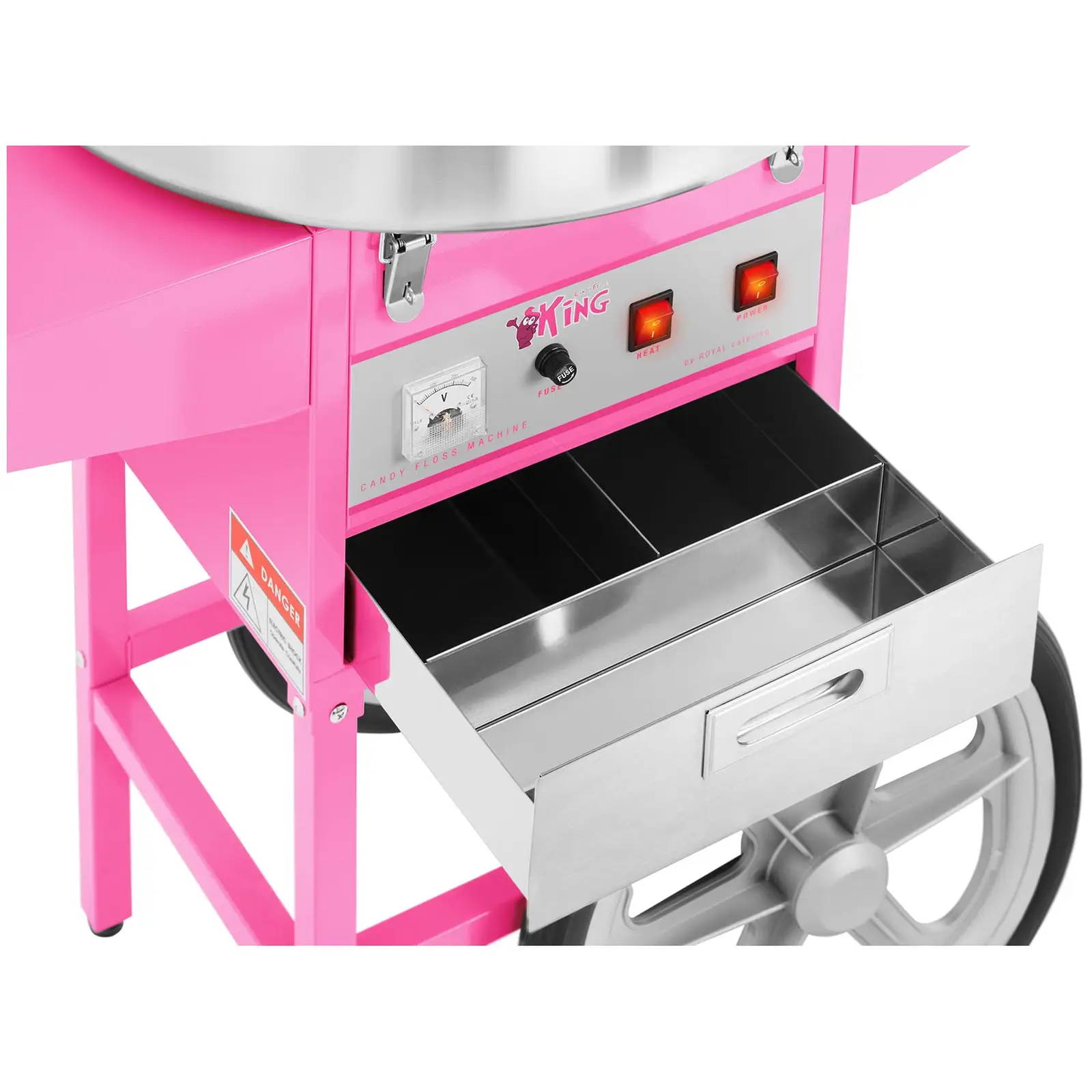 Candy Floss Machine with Trolley - 52 cm