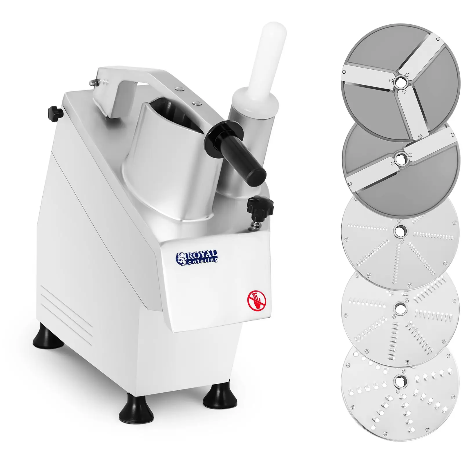 Grøntsagssnitter elektrisk - 550 W - med 5 rivejern