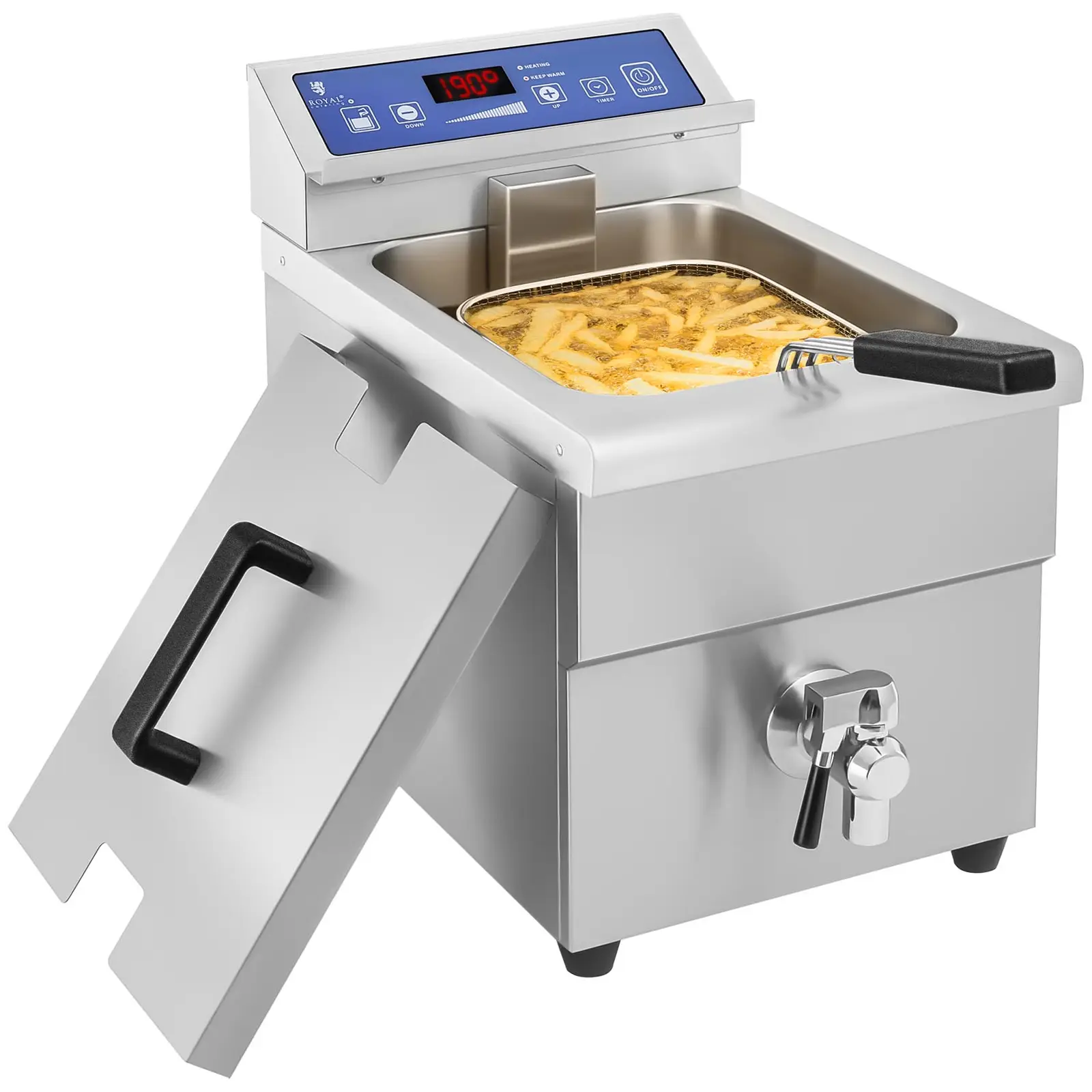 Friteuse à induction - 10 litres - 60 à 190 °C - Image du produit
