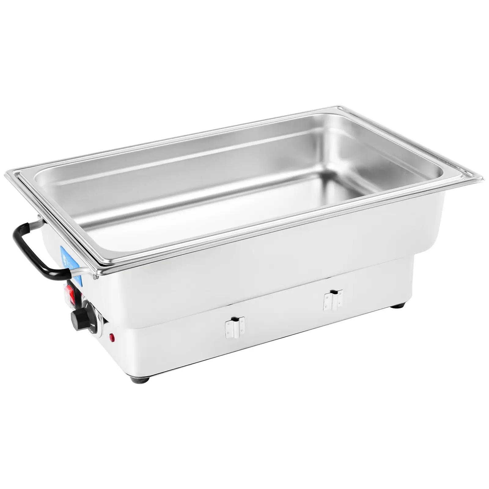 Chafing Dish elettrico - 1600 W - 5 livelli di temperatura - Contenitore GN 1/1 incluso - 13,3 litri - Acciaio inox di qualità