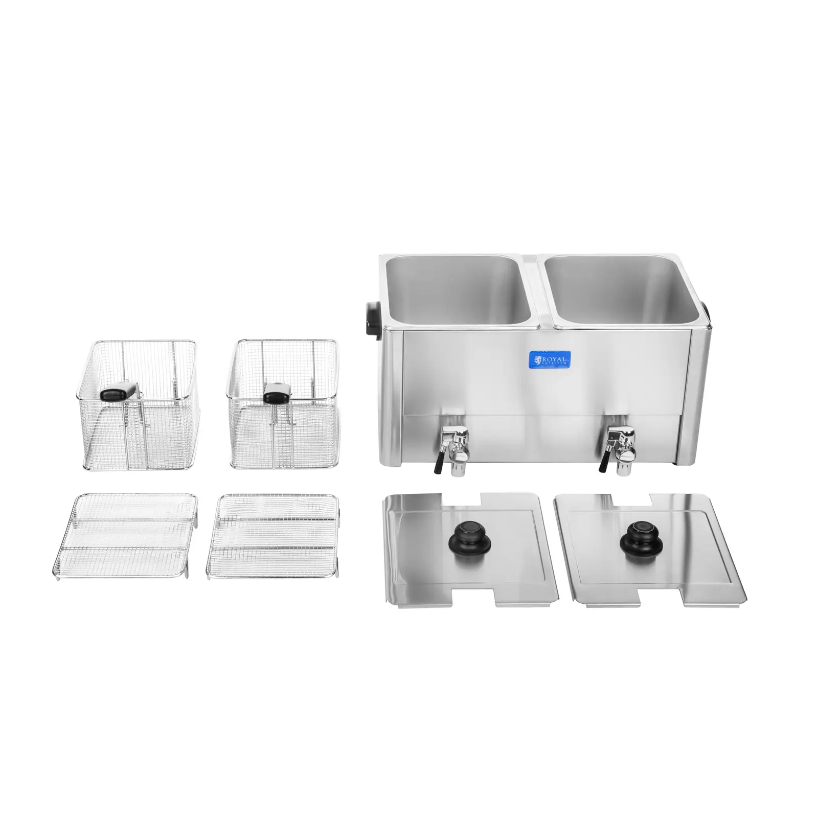 Fritéza - 2 x 13 litrů - EGO termostat (Kapacita max.: 16 l)
