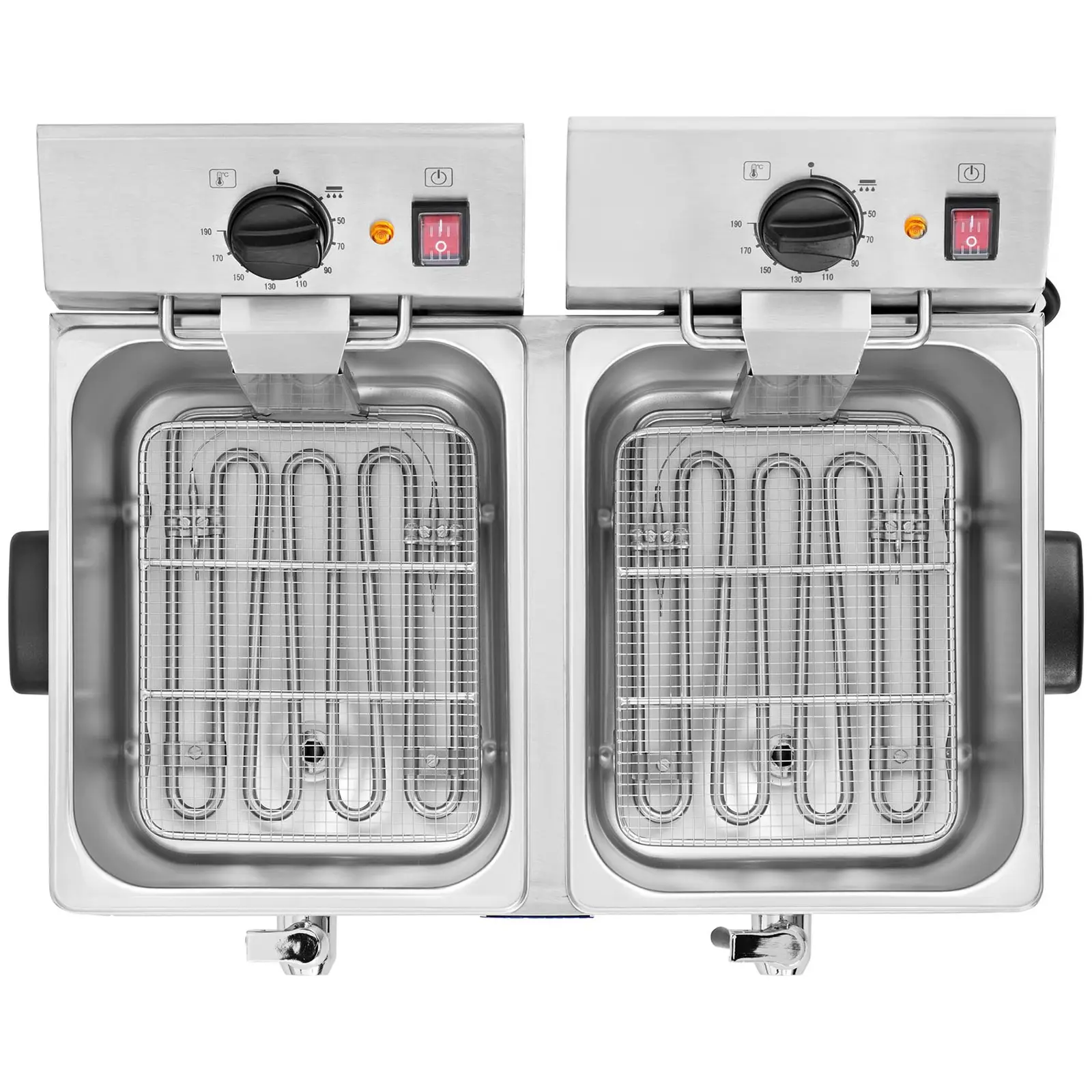 Tweedehands Elektrische friteuse - 2 x 13 liter - EGO thermostaat