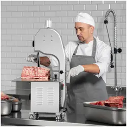 Sierra de carne - banda de acero inoxidable - 1.650 mm - para carne congelada