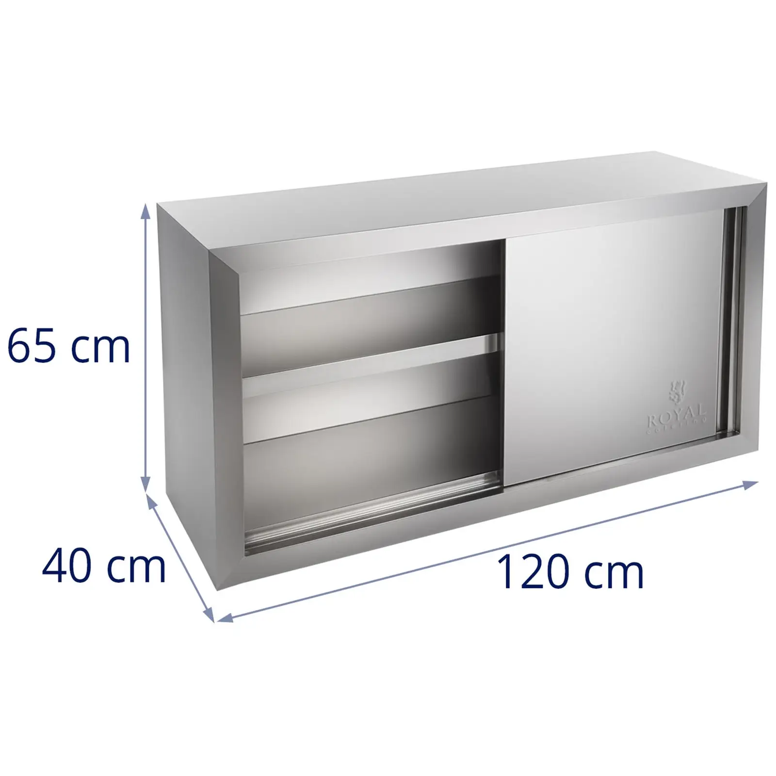 Edelstahl Hängeschrank - 120 cm