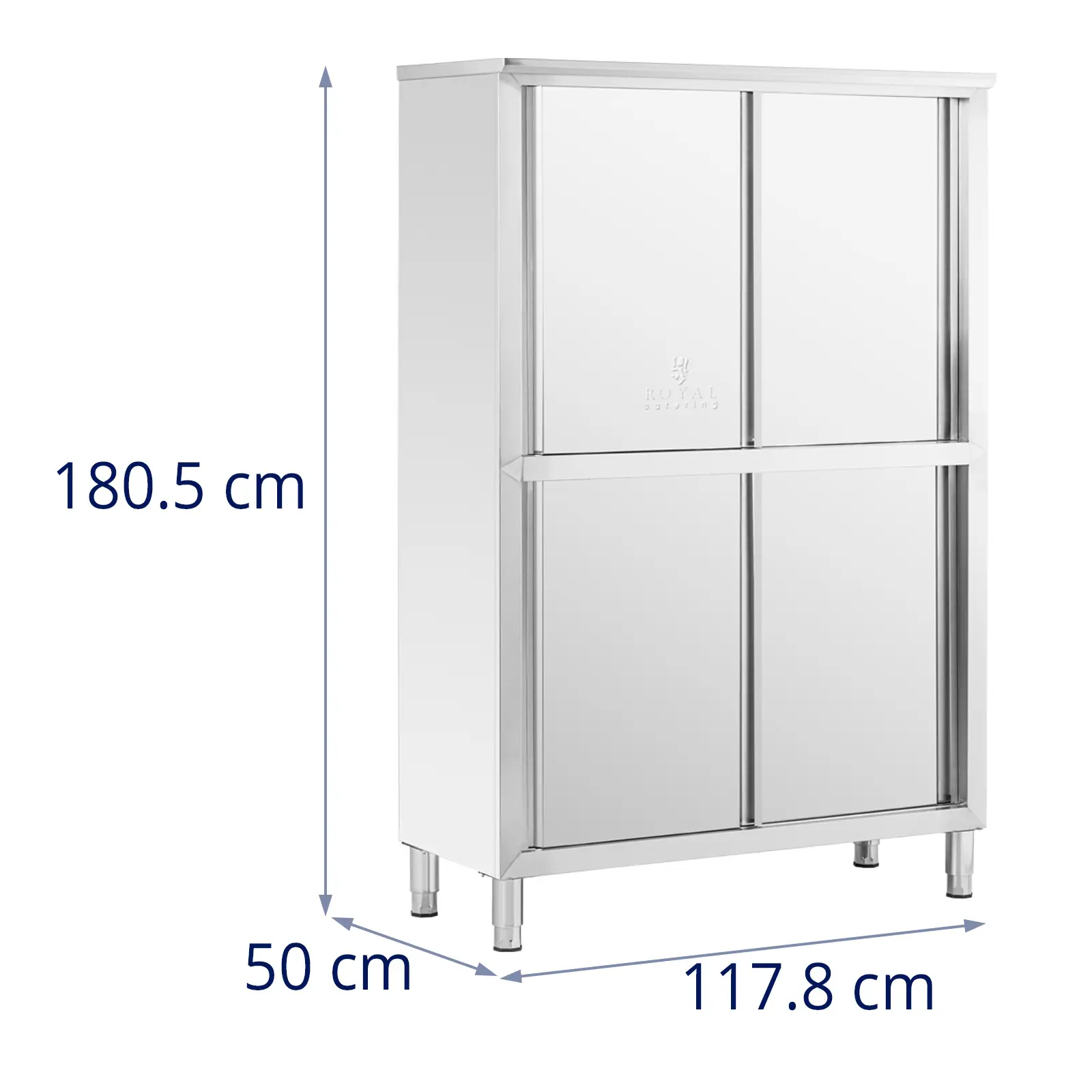 Edelstahl Geschirrschrank - 120 cm