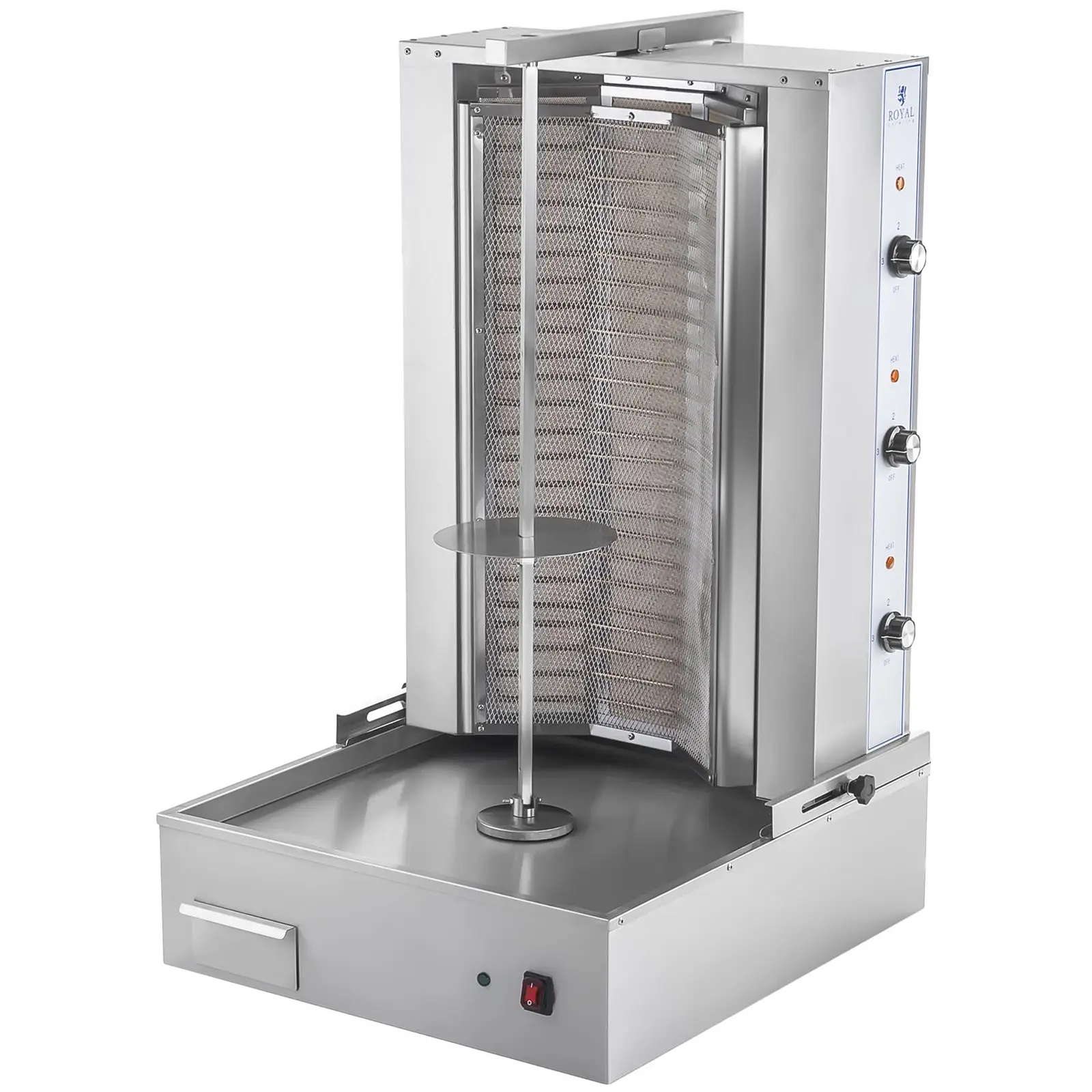 Gril na kebab-6.000 W-400 V (Maximální tloušťka masa: 700 mm)