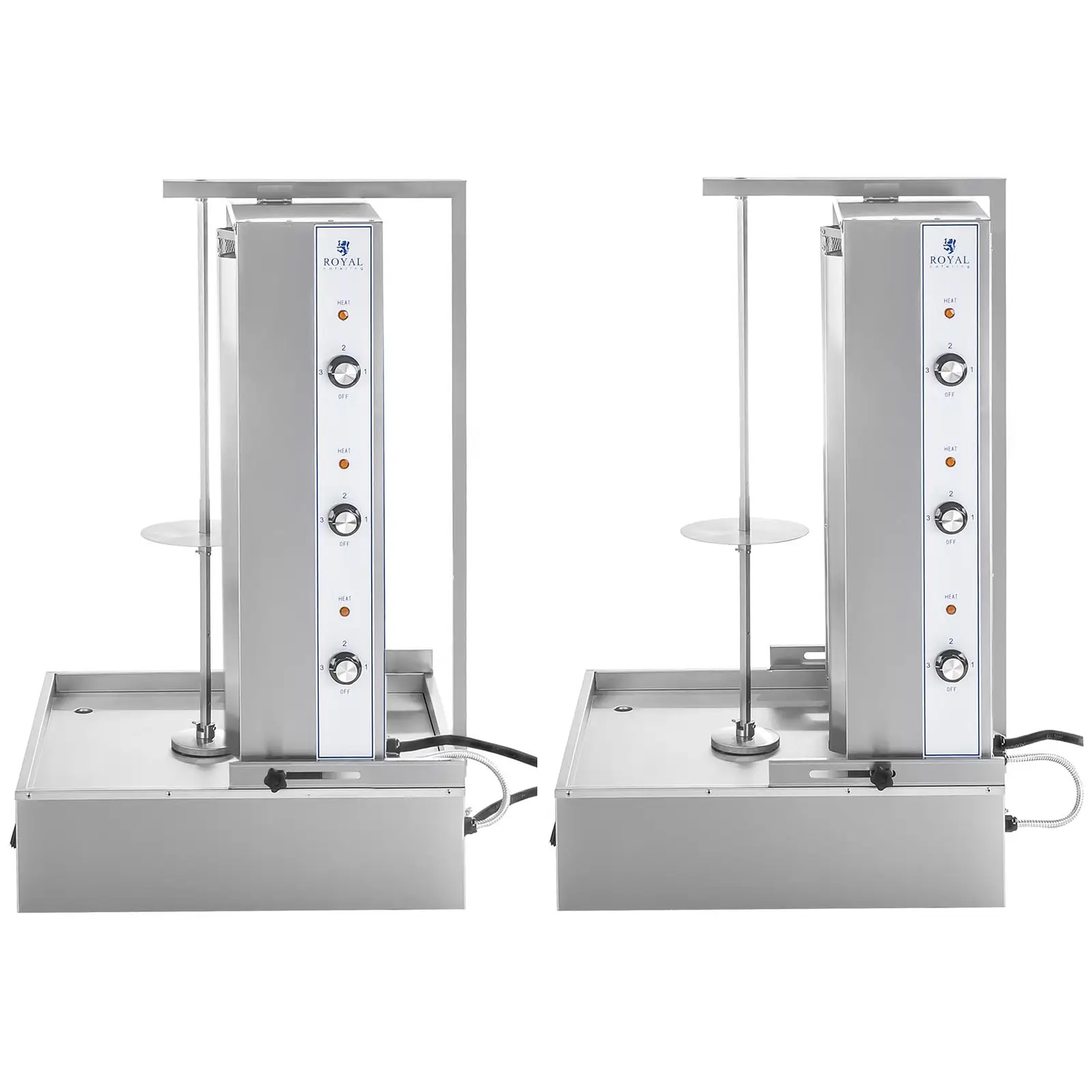 Gril na kebab-6.000 W-400 V (Materiál: Ušlechtilá ocel)