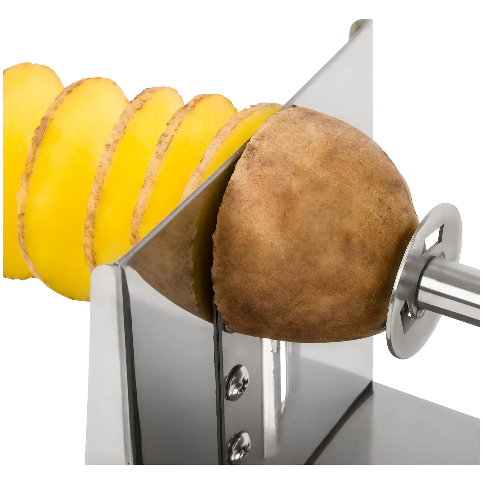 Spirálový kráječ - na brambory - ruční - ušlechtilá ocel - Royal Catering (Počet nožů: 1)