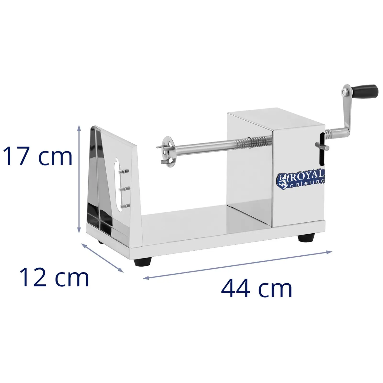 Krajalnica spiralna - do zakręconych ziemniaków - ręczna - stal nierdzewna - Royal Catering