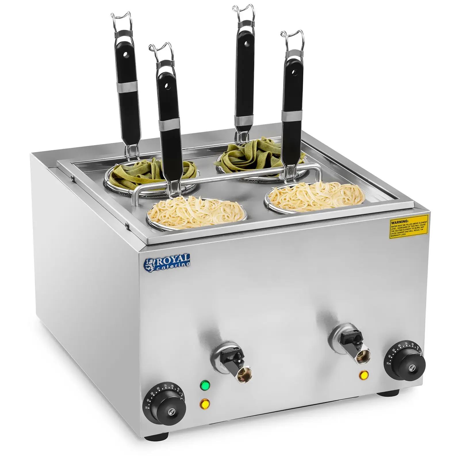 Pasta Cooker with 4 Straining Baskets