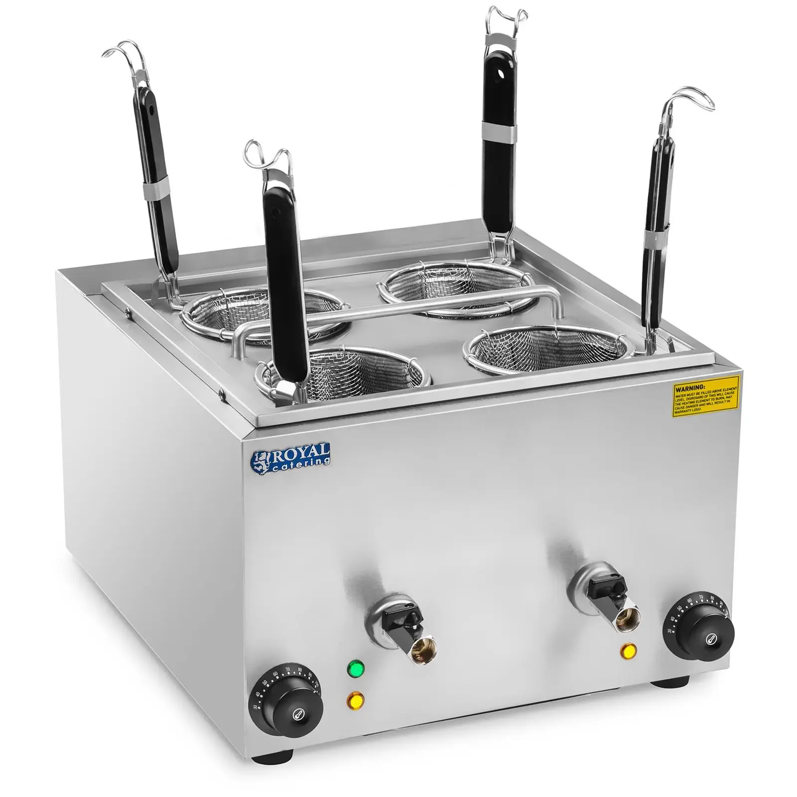 Cuiseur à pâtes - 4 paniers (Capacité du récipient: 8 l)