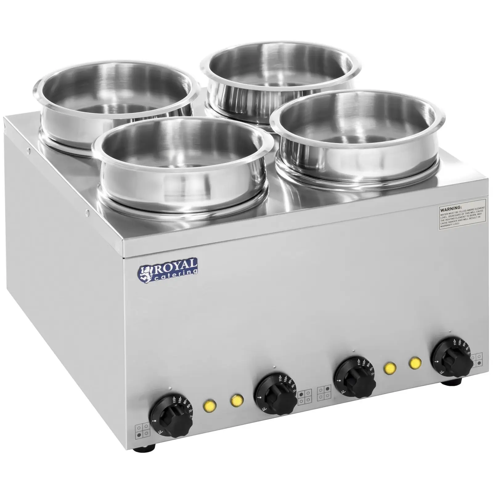 Distributeur de soupe - 4 récipients - 11 litres - 600 W