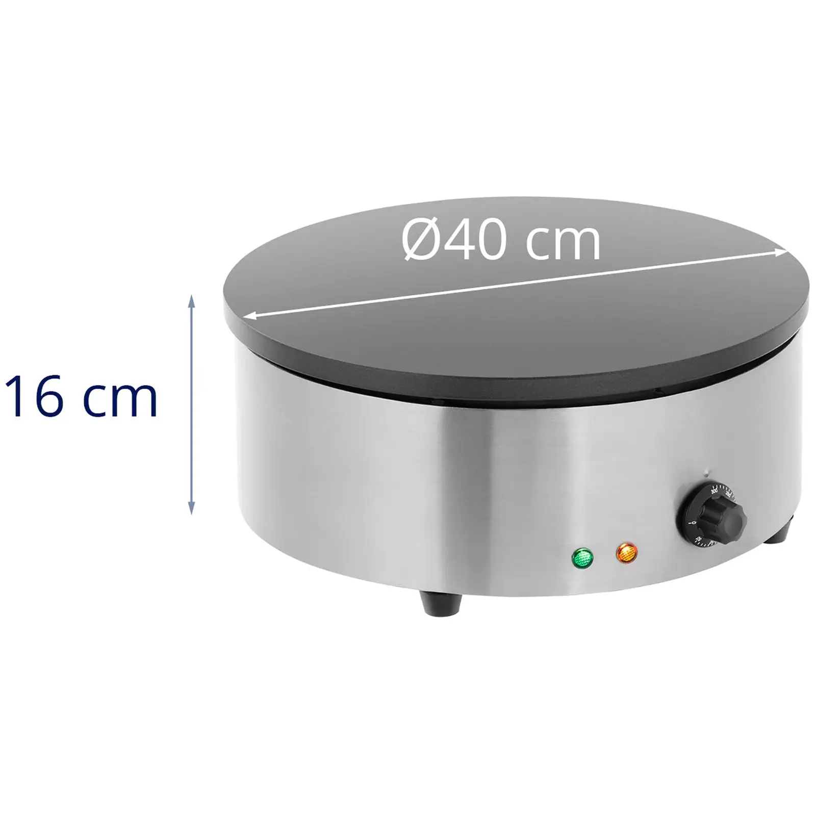 Palačinkovač - 40 cm - 3 000 W (Barva: Stříbrná)