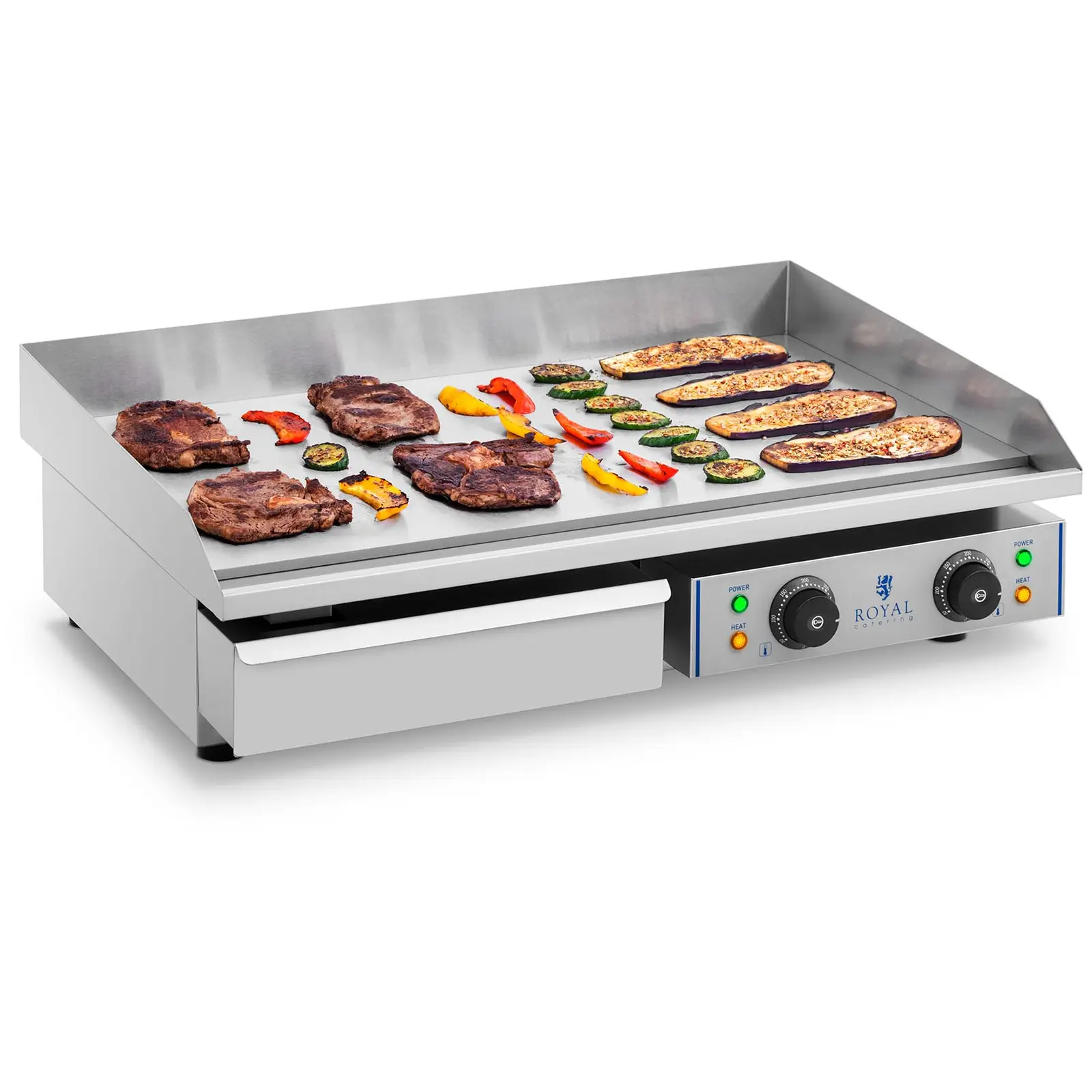 Outlet Płyta grillowa - 72,5 cm - gładka - 2 x 2200 W