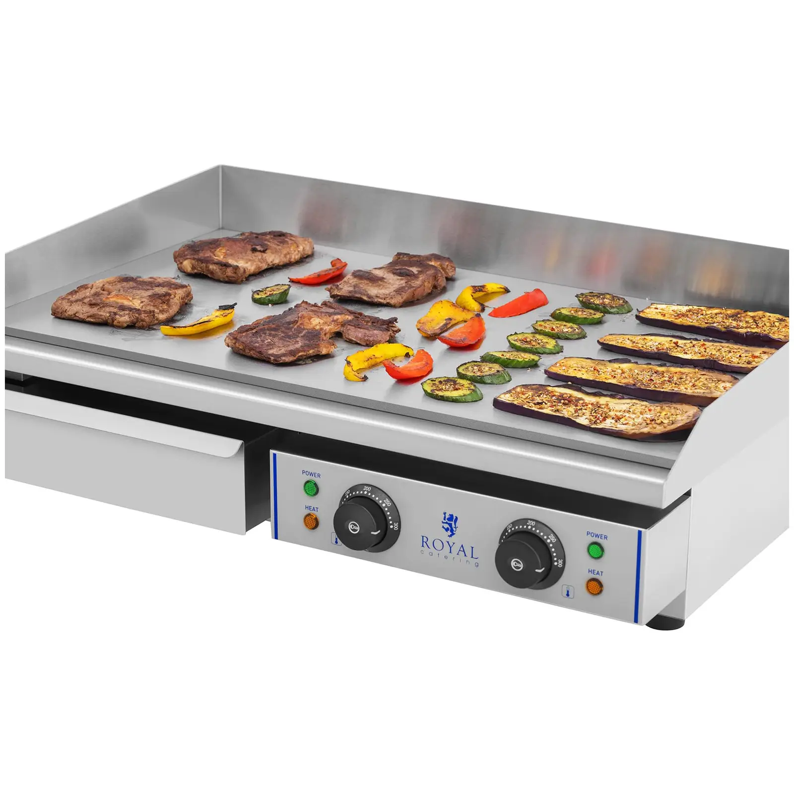 Outlet Płyta grillowa - 72,5 cm - gładka - 2 x 2200 W