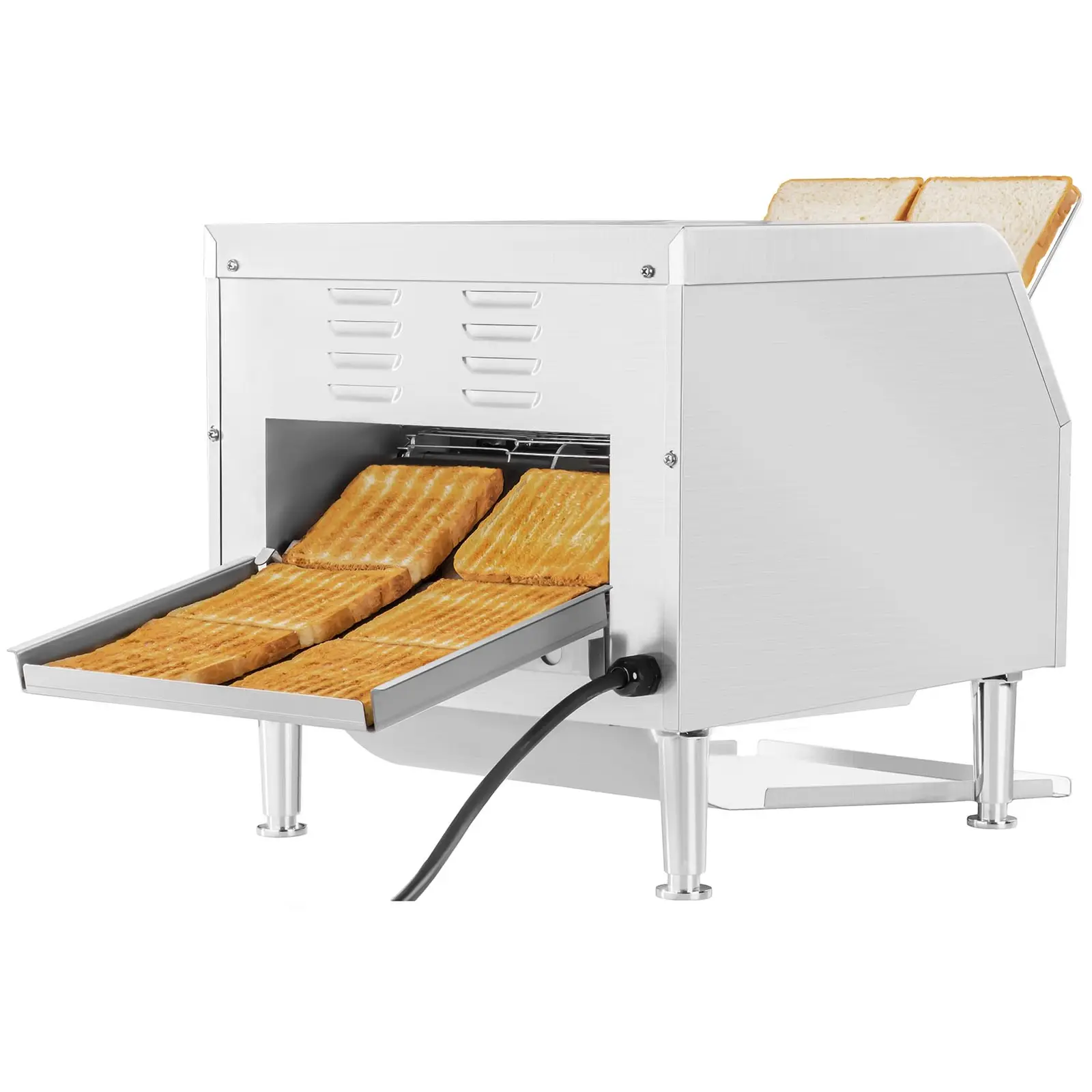 Průchozí toaster - 2.200 wattů - 7 úrovní - 3 režimy (Funkce: Bread (Chléb) / Buns (Housky) / Standby)