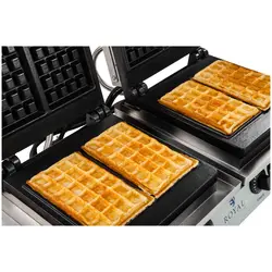 Waffle Iron - 2 x 2,000 watts - rectangular