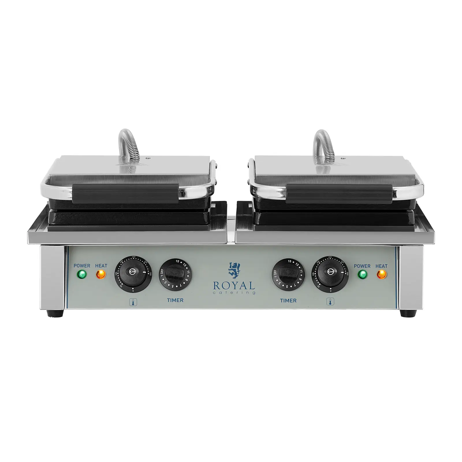 Vaflovač na belgické vafle - 2 x 2 000 W - obdélníkový (Tvar: Podlouhlý)