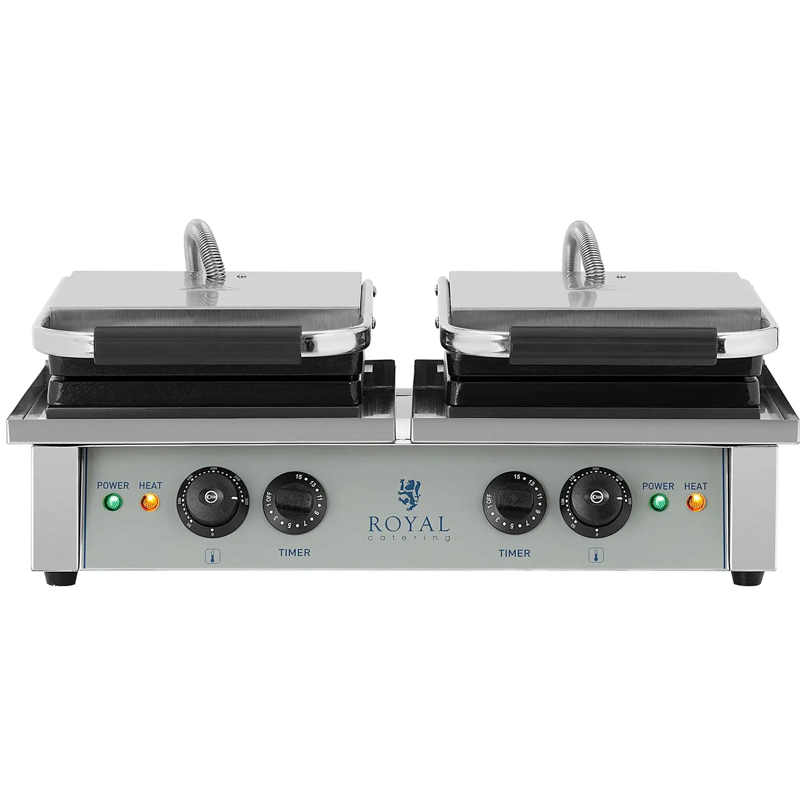 Vaflovač na belgické vafle - 2 x 2 000 W - obdélníkový (Vafle na pečicí cyklus: 4 Pc)