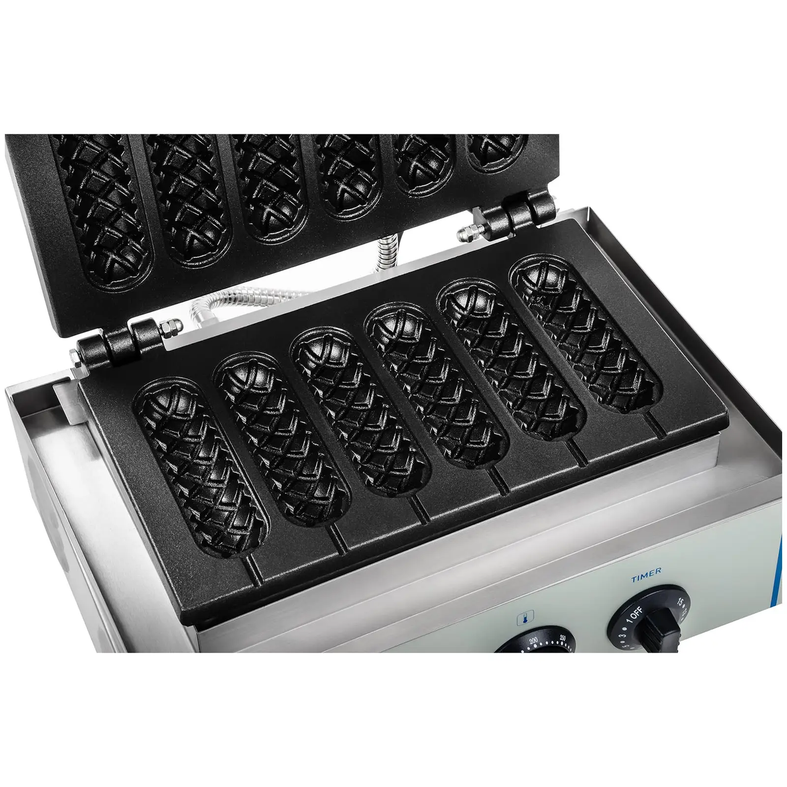 Waffeleisen - 1.550 Watt - Stiel - Corn Dog (Timer: Ja)