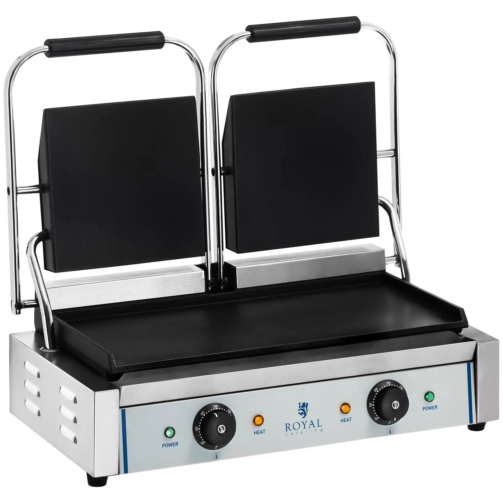 B-termék Dupla kontakt grill - sima - 2 x 1.800 W - Kép a termékről