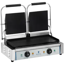 Dubbele contactgrill - glad - 2 x 1.800 W