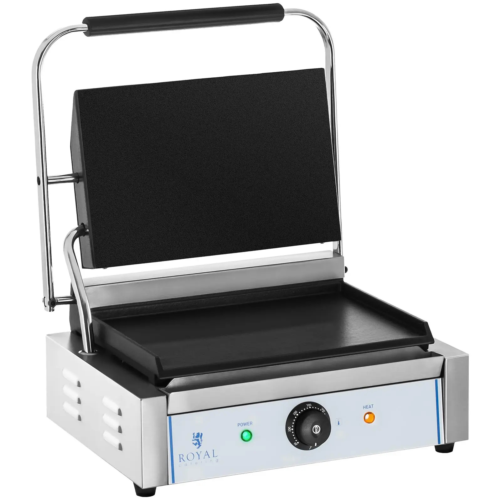 Machine à panini - Lisse - 2200 W (Couleur(s): Argenté)