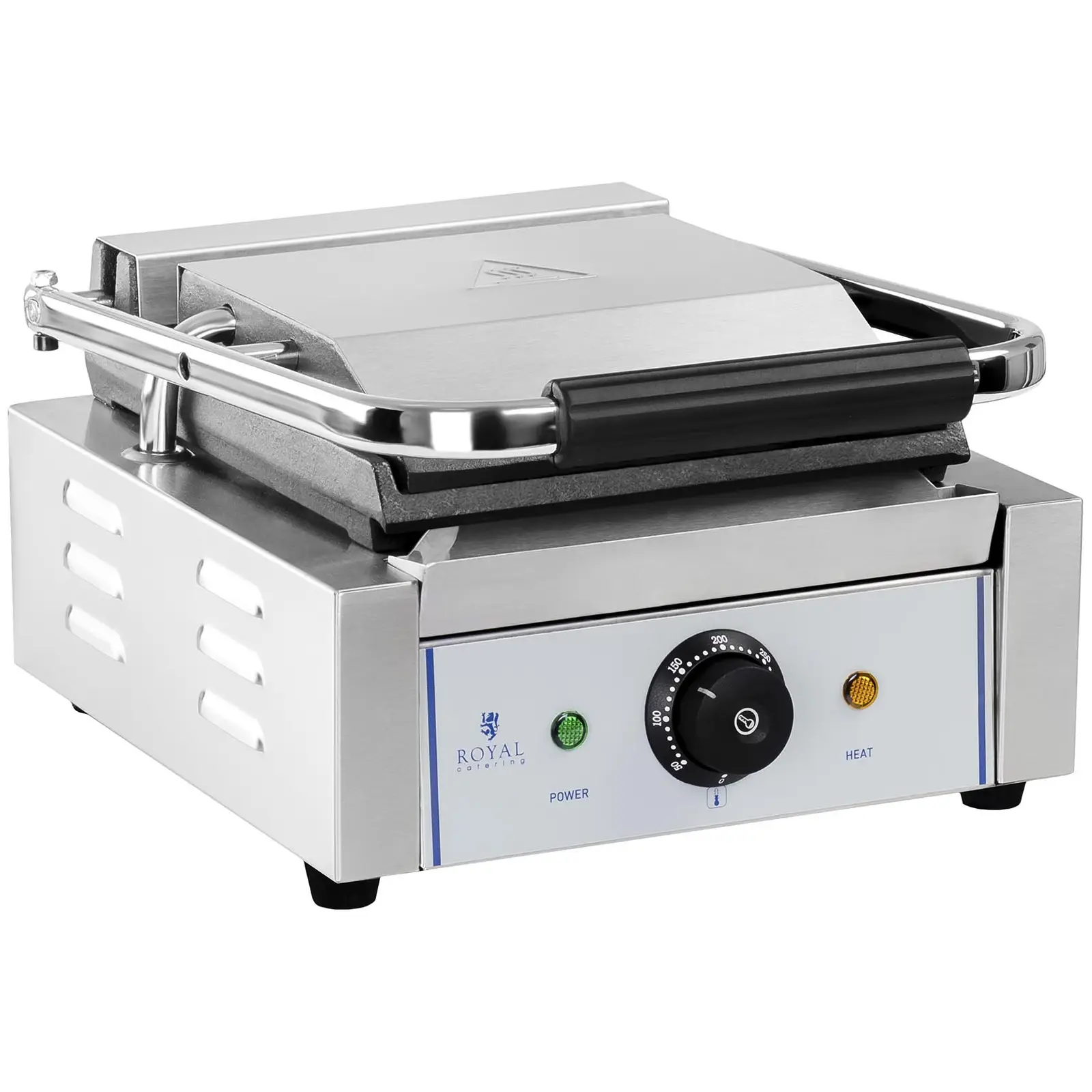 Machine à panini lisse 1 800 W (Plateau d'égouttage: Oui)