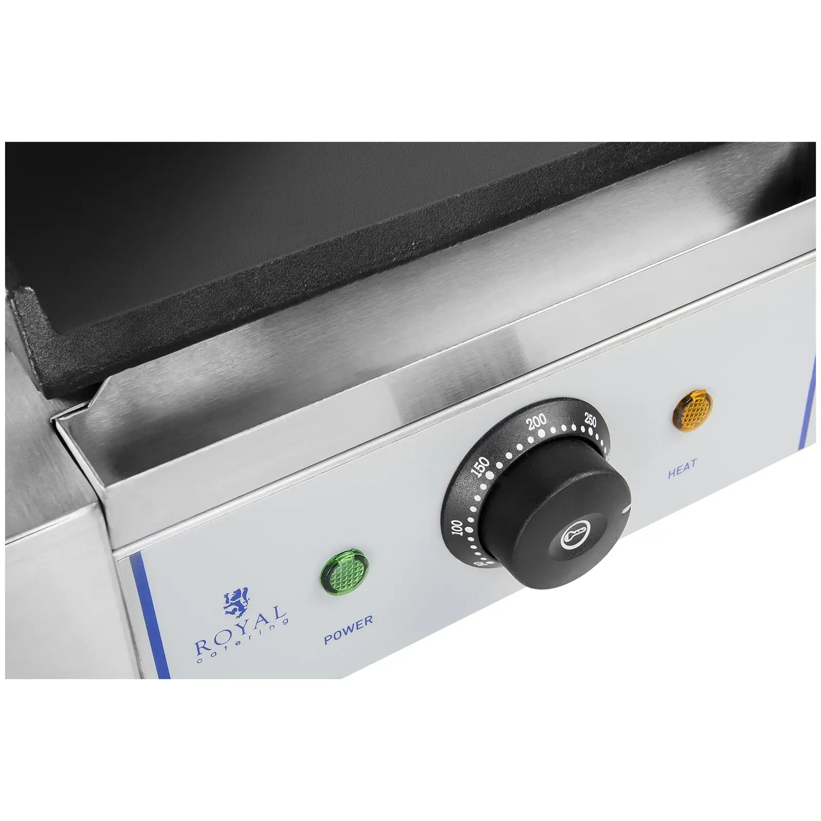 Machine à panini lisse 1 800 W (Matériau(x): Acier inoxydable)