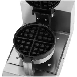 Máquina de waffles com LED - rotativa - 1300 W