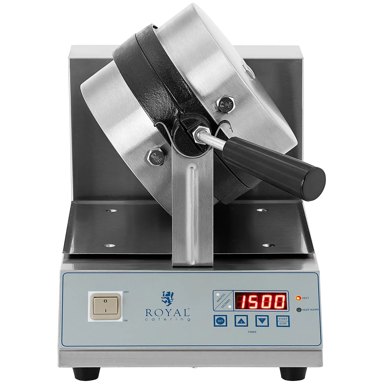 Piastra per waffel con LED - Girevole - 1300 W